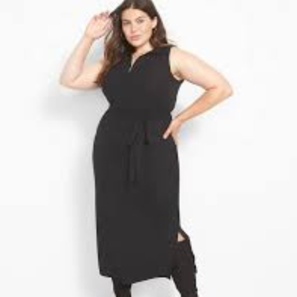 NWT Lane Bryant Sleeveless Polo Midi Dress